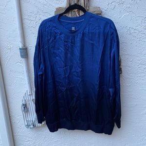 Rayon Alegra brand. USA made. Rayon blend. No tag for size. blue ombré tunic.